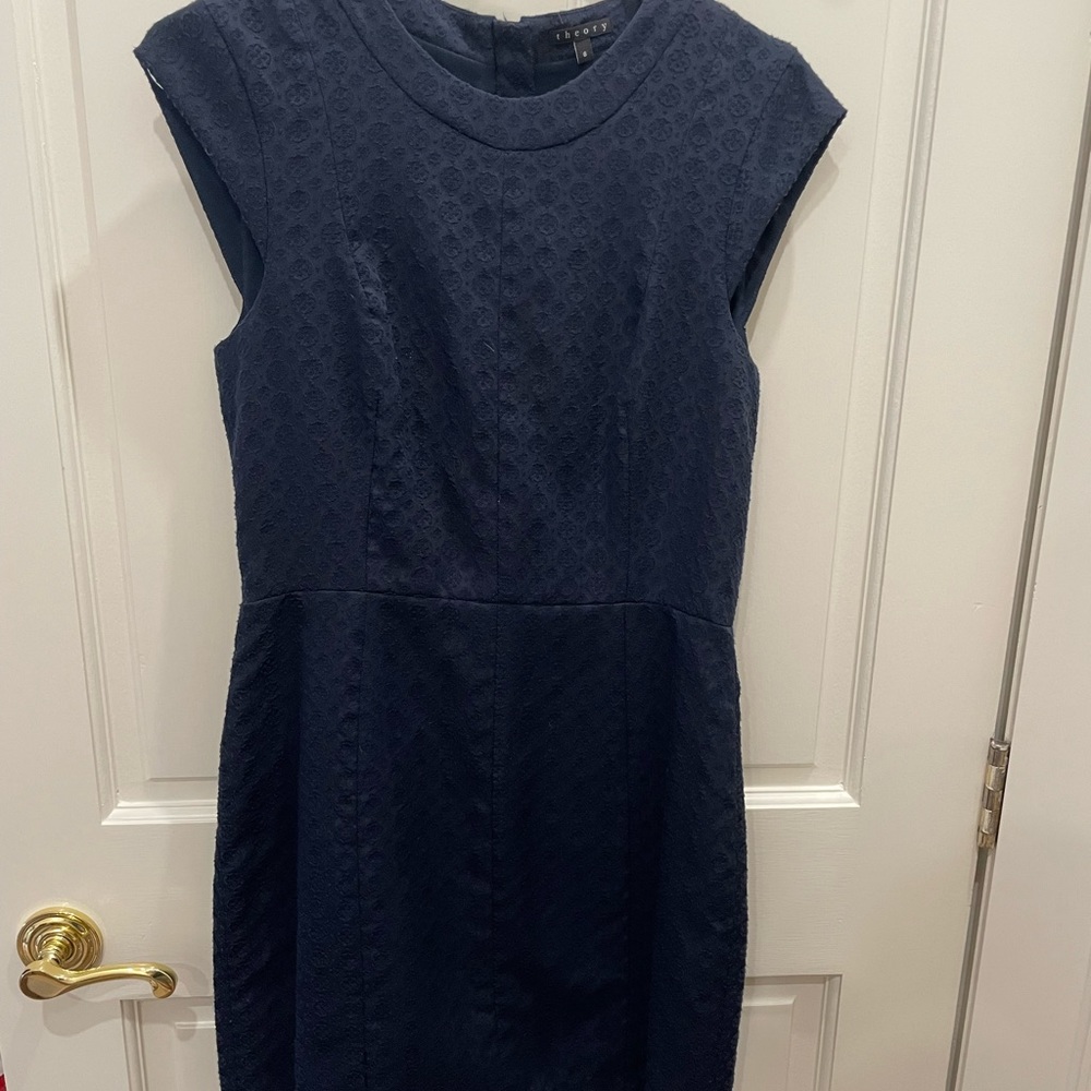 Theory navy blue dress
